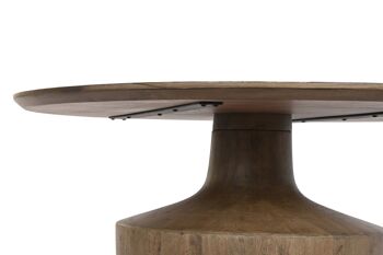 TABLE BASSE MANGUE 90X90X40 MARRON MB201484 4