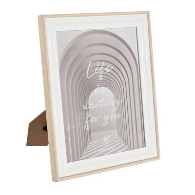 Cadre Photo 20X25 Mdf Verre 25X2,1X30 Blanc MF212004