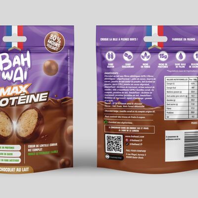 BAHWAI CROUSTY BALLS - Palline di cioccolato soffiate, a basso contenuto di zuccheri | ricco di proteine