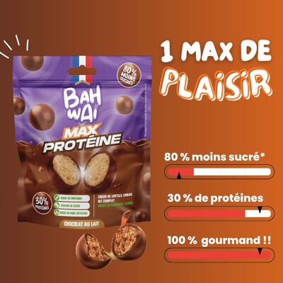 BAHWAI CROUSTY BALLS - Billes soufflées au chocolat, pauvre en sucre | riche en protéines