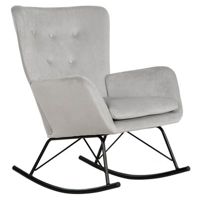 Polyester Metal Rocking Chair 66X74X86 Gray MB211339