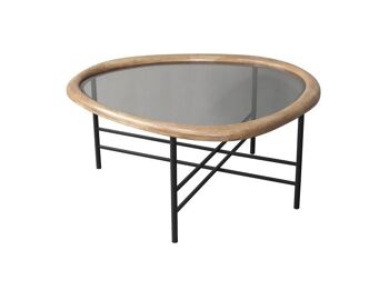 TABLE BASSE VERRE SAPIN 76X81X38 MB212485