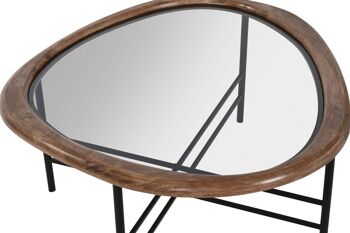 Table Centrale Verre Sapin 76x81x38 Noir MB212485 2