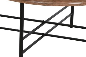 Table Centrale Verre Sapin 76x81x38 Noir MB212485 5