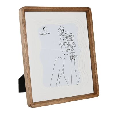 PHOTO FRAME 20X25 ACACIA GLASS 27X2.8X32 BROWN MF212016