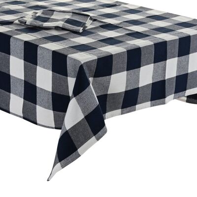 TABLECLOTH SET 5 COTTON 150X150X0,5 200GSM, CHECKS PC201924