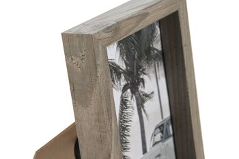 CADRE PHOTO 10X15 MDF VERRE 11,5X2,5X16,5 GRIS MF210728 2