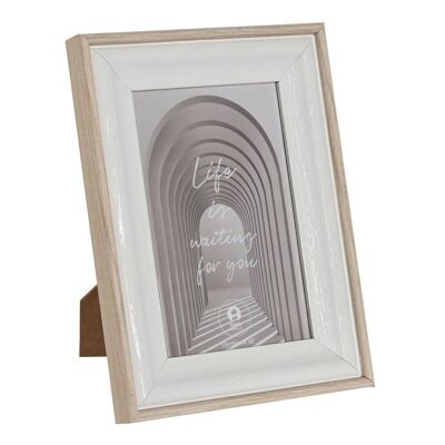 MARCO FOTO 10X15 MDF CRISTAL 15X2,1X20 BLANCO MF212001