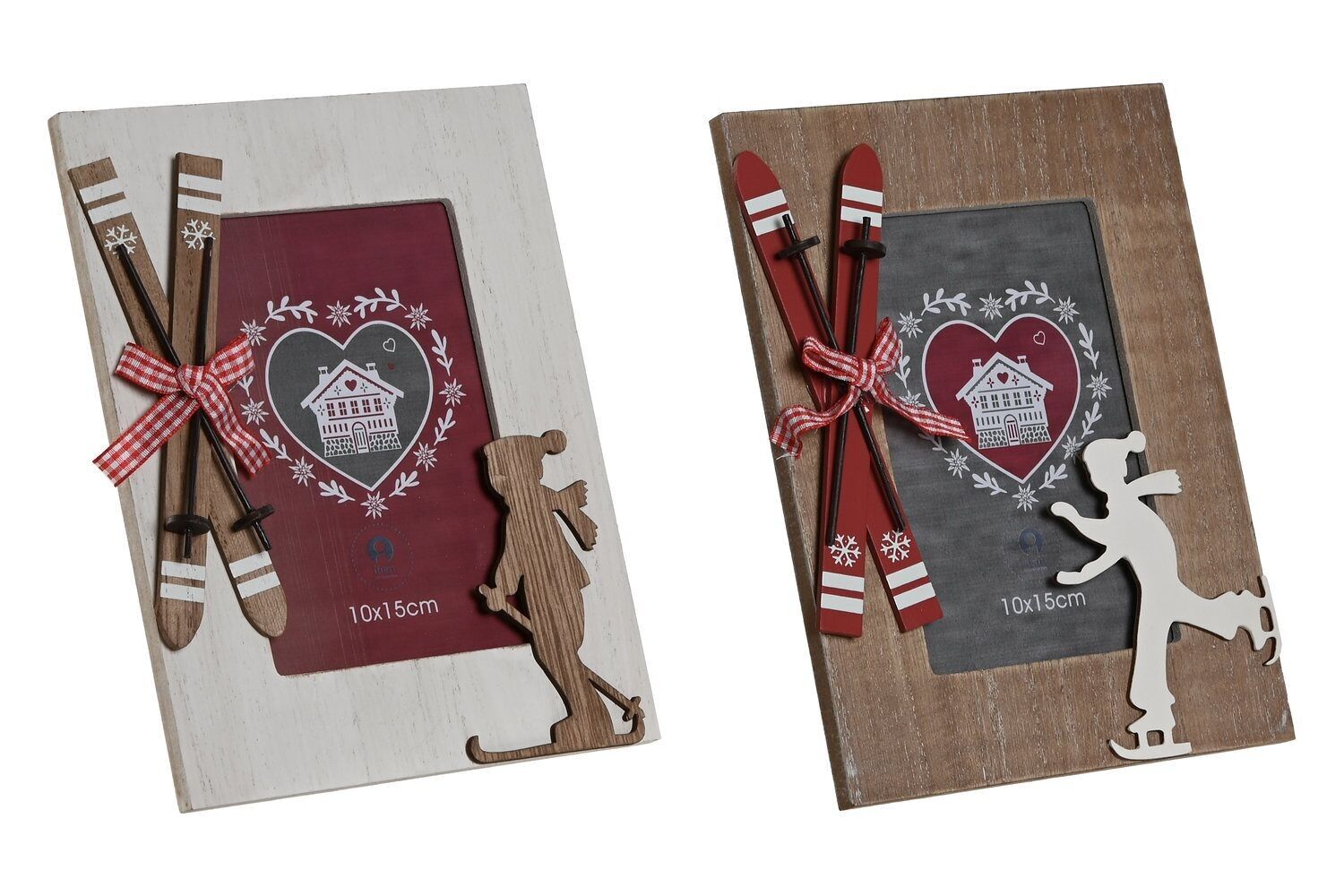 PHOTO FRAME 10X15 MDF GLASS 16X1X21 2 SURT. LD213324