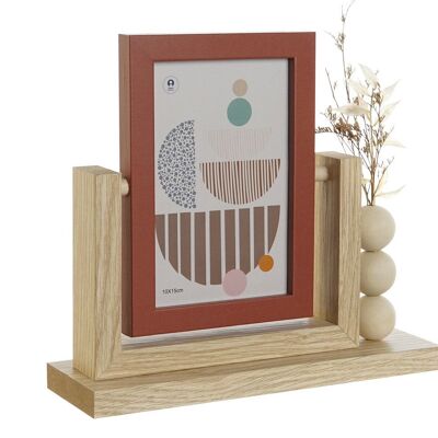 PHOTO FRAME 10X15 MDF GLASS 24X7X21 NATURAL MF209154