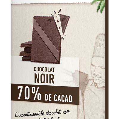 Tablette de Chocolat Noir 70% de Cacao