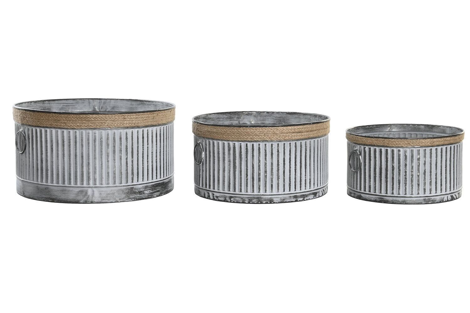 PFLANZER-SET 3 METALLSEIL 38X38X21 GEBRAUCHT MC206540