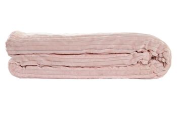 COUVERTURE POLYESTER 130X170X2 260 G/M², MOUTON ROSE TX199585 1