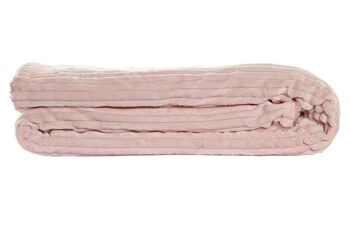 COUVERTURE POLYESTER 150X200X2 260 G/M2 MOUTON ROSE TX199586 3