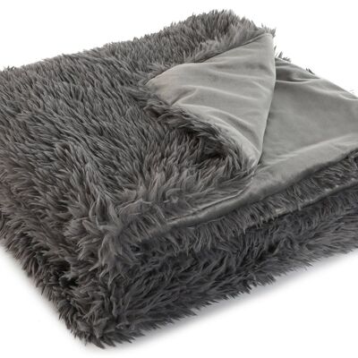 Polyester Sofa Blanket 130X170X0 800 Gsm Gray TX210480