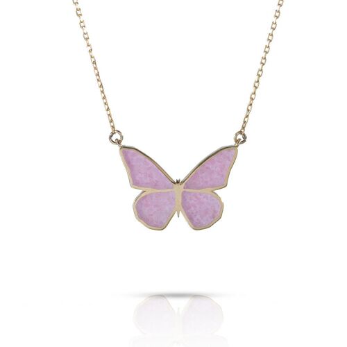 Butterfly Gemstone Necklace