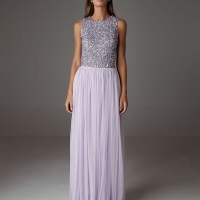 INES MAXI SKIRT LILAC