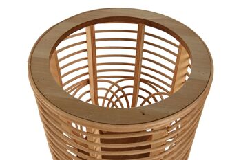 JARDINIÈRE EN ROTIN 23X23X46,5 JARDINIÈRE EN ROTIN NATUREL MC214179 2