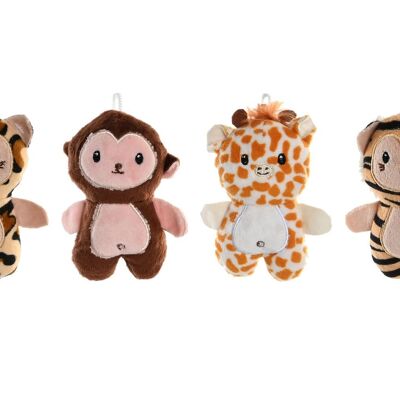 PORTE-CLÉS POLYESTER 6X4X10 ANIMAUX 4 ASSORTIMENTS. PE203599