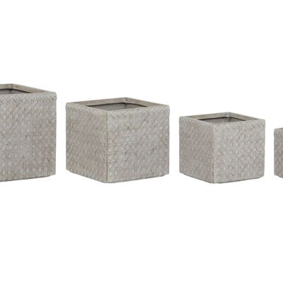 POT SET 4 MAGNESIA FIBERGLASS 44.5X44.5X42.5 MC211098