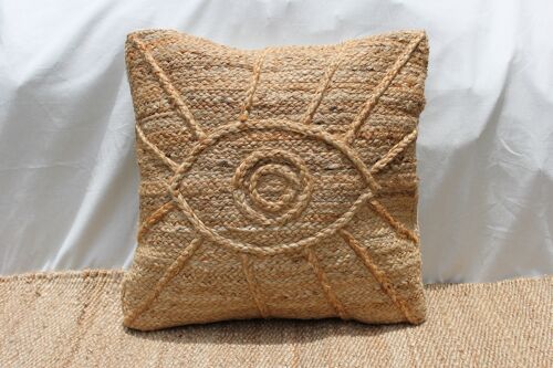 Natural Handmade Braided Jute Cushion Cover