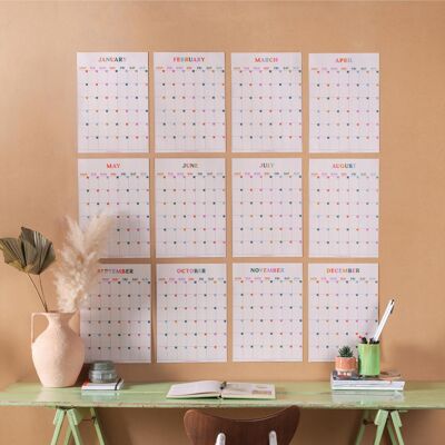 Monthly Undated A3 Wall Planner | 12 Pages | This is the Year