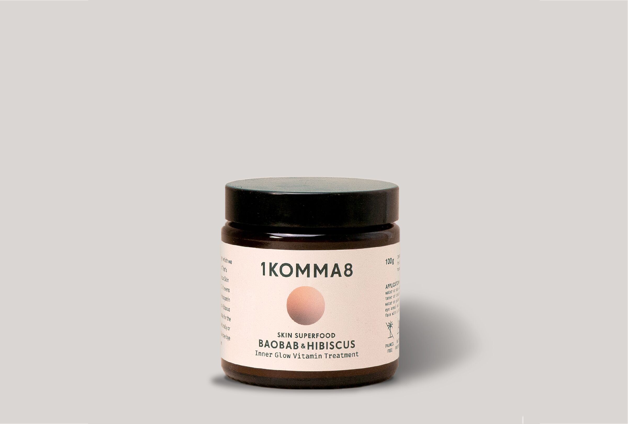 Maschera in polvere al baobab e ibisco