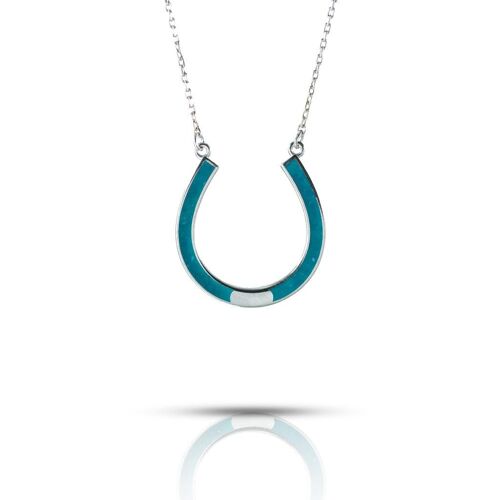 Horseshoe Gemstone Necklace
