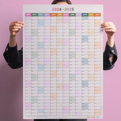 2024-2025 Academic Wall Planner | Portrait | This Is The Year