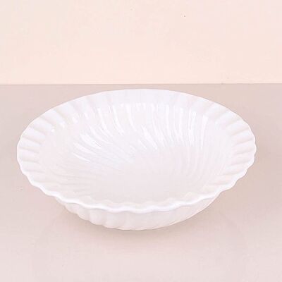 Cuenco de cerámica Rozela - Margarita blanca clásica 22 cm