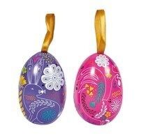 Uova di Pasqua ricoperte di gelatine di frutta