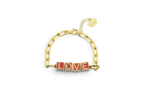 Love Enamel Bracelet