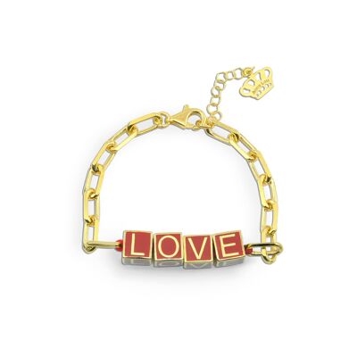 Love Enamel Bracelet