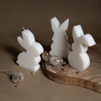 Rabbit Candle, Easter Candle, Decorative Candle, Trio of Candles