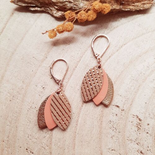 Boucles d'oreilles courtes LES CHOUCHOUS Melon