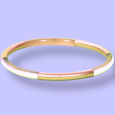 Horn bracelet 3 lines champagne 5mm