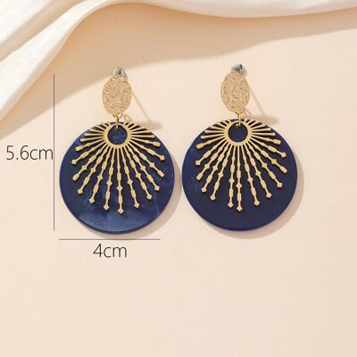 Steel Stud Earrings 24BOA001