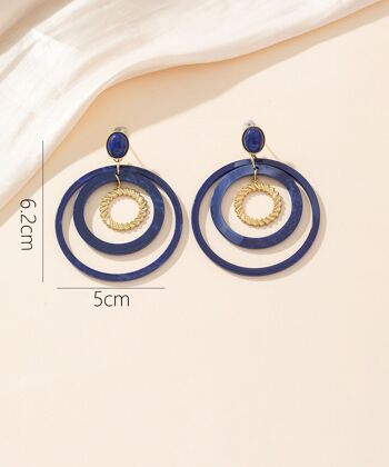 Boucles d'oreilles Clou Acier 24BOA006 2