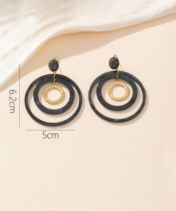 Boucles d'oreilles Clou Acier 24BOA006 3