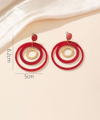 Boucles d'oreilles Clou Acier 24BOA006 8