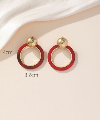 Boucles d'oreilles Clou Acier 24BOA009 3