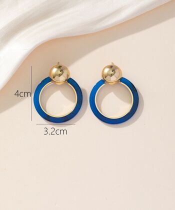 Boucles d'oreilles Clou Acier 24BOA009 6