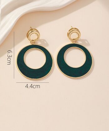 Boucles d'oreilles Clou Acier 24BOA028 1