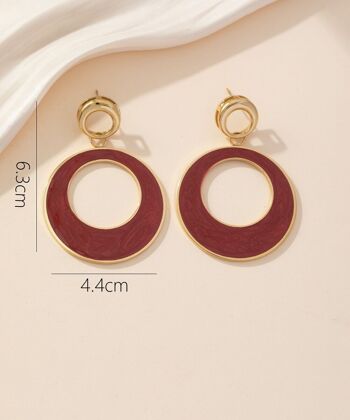 Boucles d'oreilles Clou Acier 24BOA028 2