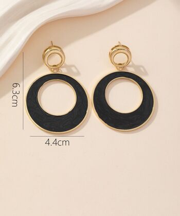 Boucles d'oreilles Clou Acier 24BOA028 8