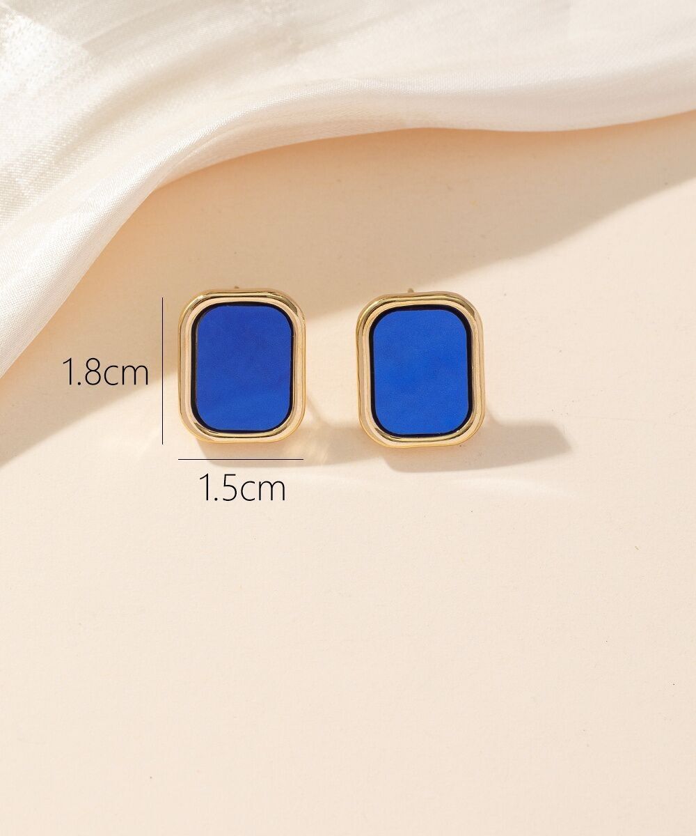 Orecchini a bottone in acciaio 24BOA030