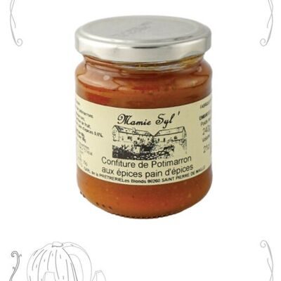 Pumpkin jam with gingerbread spices