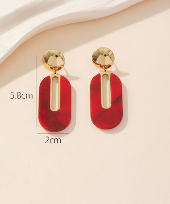 Boucles d'oreilles Clou Acier 24BOA004 2