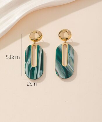 Boucles d'oreilles Clou Acier 24BOA004 3