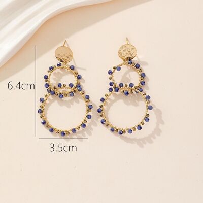 Steel Stud Earrings 24BOA014